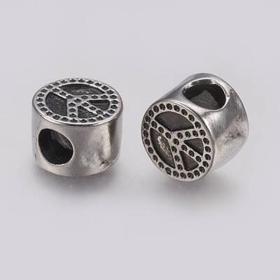 Ion Plating(IP) 304 Stainless Steel European Beads Enamel Settings