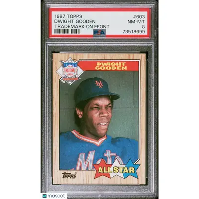 Dwight Gooden PSA 1987 Topps Baseball #603 8 73518699