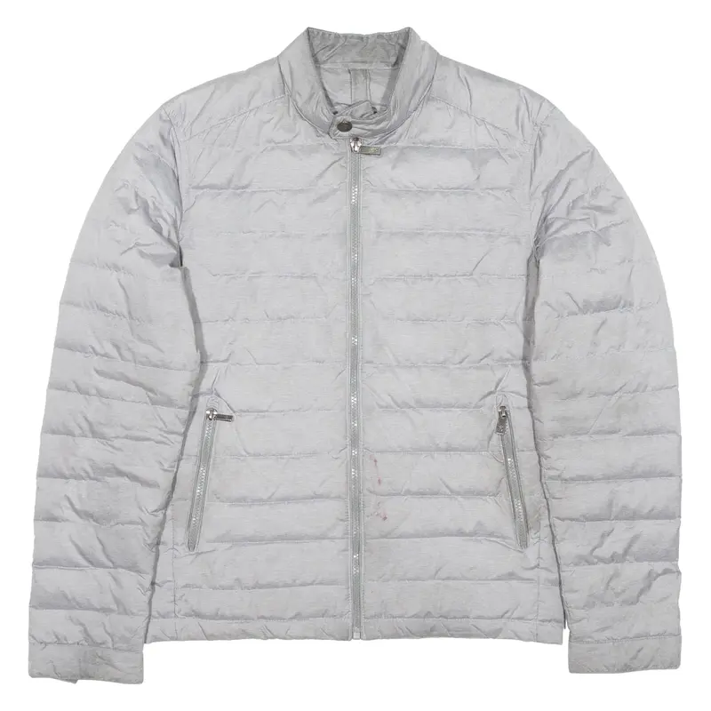 MASSIMO DUTTI Womens Puffer Jacket Grey M