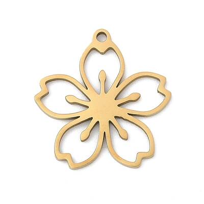 5Pcs 201 Stainless Steel Pendants
