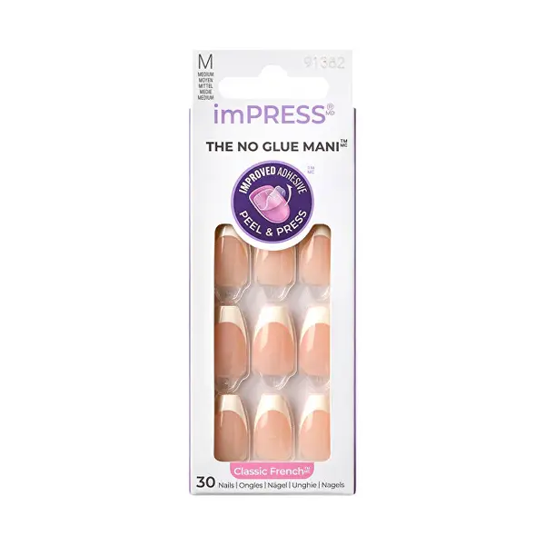 Kiss Unghie Autoadesive Impress Nails - Ideal 30 Pezzi