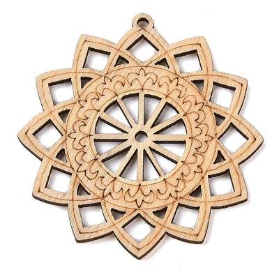 Hollow Wood Big Pendants