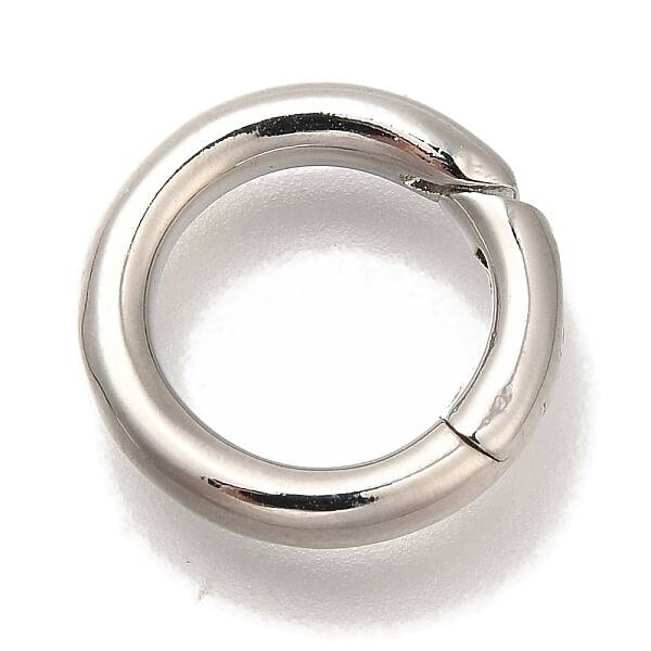 Rack Plating Brass Spring Gate Rings