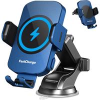 Fast Charging Wireless Car Charger, 15W Auto Clamping Car Phone Holder Mount for iPhone 15 14 13, SamsungGalaxy S23 Ultra S22...