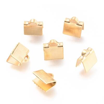 304 Stainless Steel Ribbon Crimp Ends