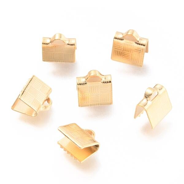 304 Stainless Steel Ribbon Crimp Ends