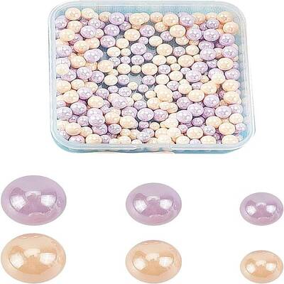 300Pcs 6 Styles Alloy Beads