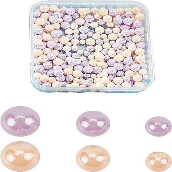 300Pcs 6 Styles Alloy Beads