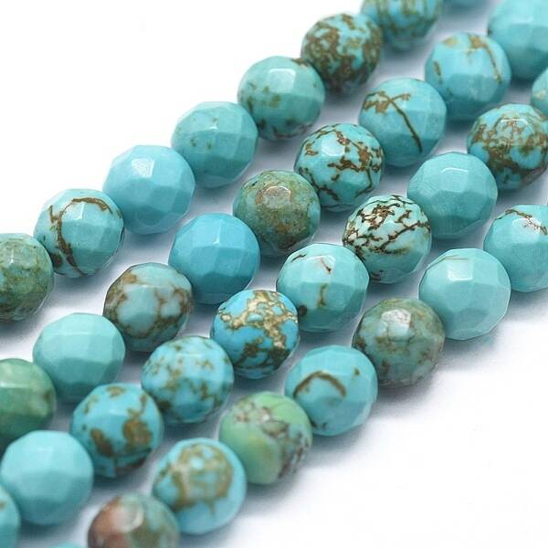 Natural Howlite Beads Strands