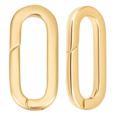 10Pcs Brass Spring Gate Rings
