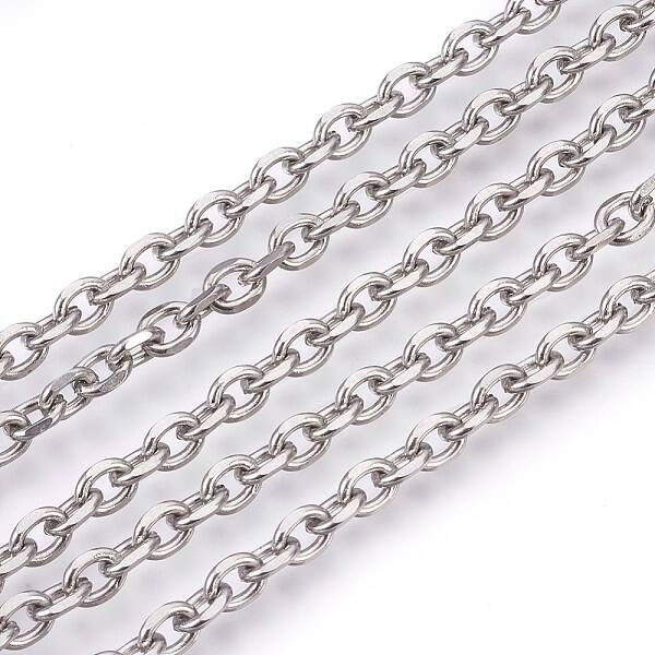Tarnish Resistant 201 Stainless Steel Cable Chains
