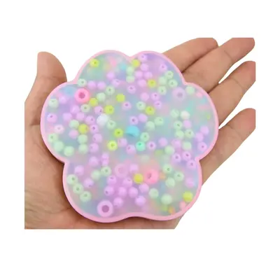 Paw Print Picky Pad and Tray- Satisfy Your Urge to Pick, Pop and Peel Stress-Free! Squishy Maker Soft Squishy Silicone