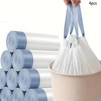Disposable Thickened Bin Bag (60pcs/set), Drawstring Bin Bag, Multipurpose Pastel Color Garbage Bag for Home, Office, Househo...