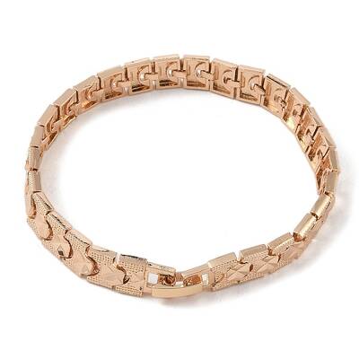 Brass Link Chain Bracelets for Women Men
