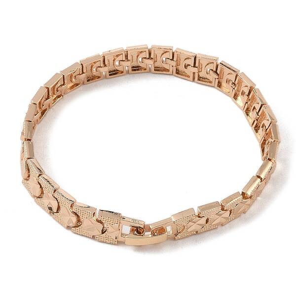 Brass Link Chain Bracelets for Women Men