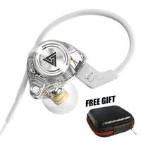 QKZ-AK3 Portable Wired In-Ear Earphone, Wired Headphones With Mic, HiFi Subwoofer Noise Cancelling Wired Earphones for Game S...