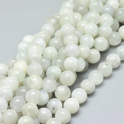 Natural White Moonstone Beads Strands