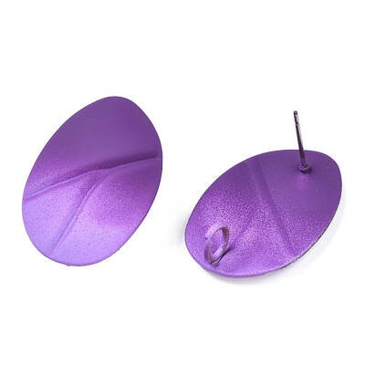 Spray Painted Iron Stud Earring Findings