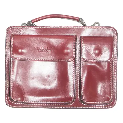 Womens Clutch Bag Red Leather