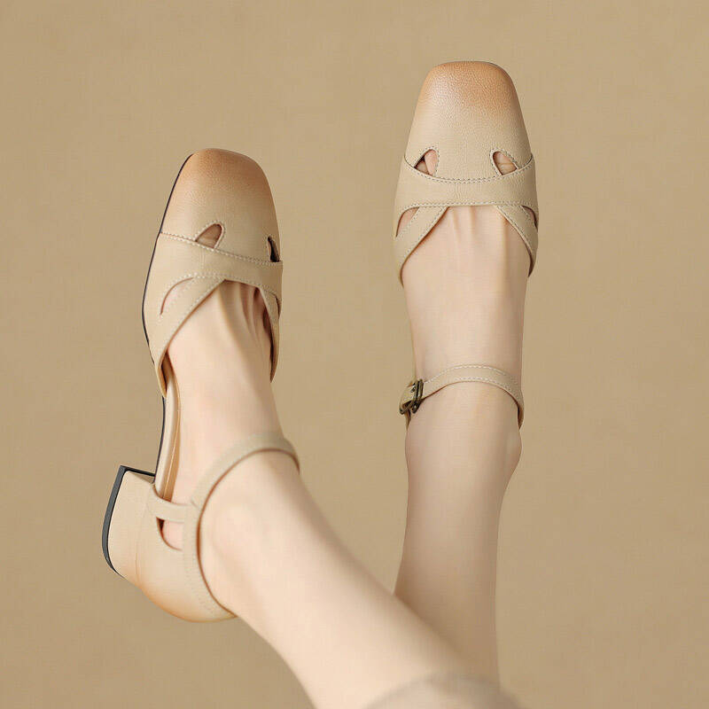 CHIKO Jumaris Square Toe Block Heels Pumps Shoes