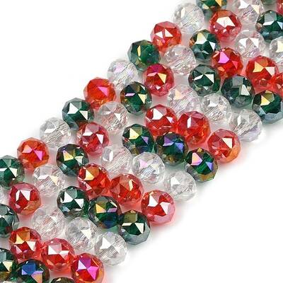 Electroplate Glass Beads Strands