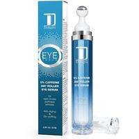 Dongyu 5% Caffeine Eye Serum Features A 360° Massage Ball Applicator That Effectively Reduces Dark Circles, Puffiness, Wrink...