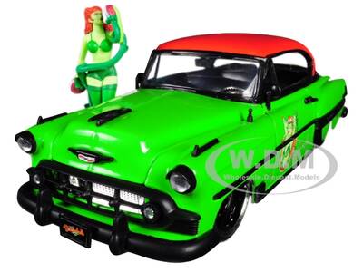 1953 Chevrolet Bel Air Green and Red Top with Poison Ivy Diecast Figure \