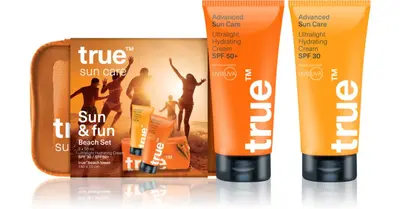 true men skin care Sun Care Beach & Fun Gift Set Protective Moisturizing Cream SPF 30 50 ml + Eye Moisturizing Cream SPF 50+ ...