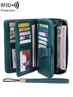 Women's Vintage Colorful Pu Leather Long Wallet with Wristband, Gifts for Her, Vintage Style Wallet for Women, Wallet Cards, ...