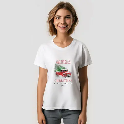 Christmas Holiday Truck Family Reunion T-Shirt