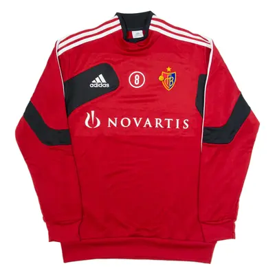 ADIDAS FC Basel Mens Sweatshirt Red M