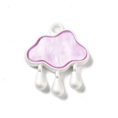 Baking Paint Zinc Alloy with Resin Pendant