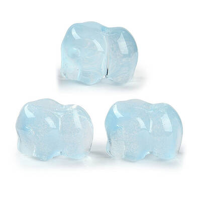 Spray Painted Glass Beads