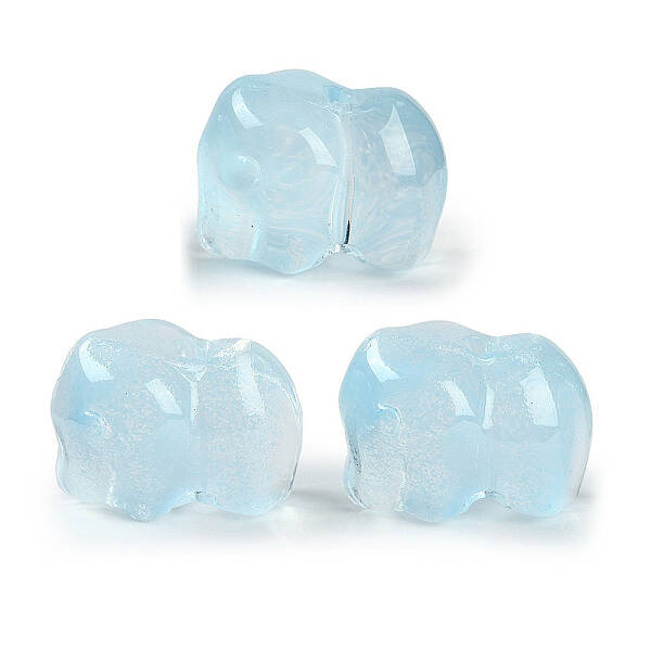Spray Painted Glass Beads