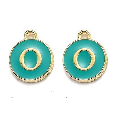 Golden Plated Alloy Enamel Charms