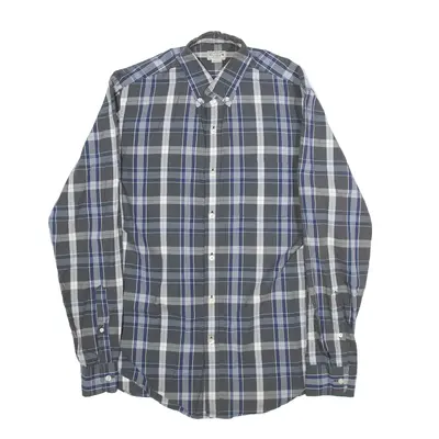J.CREW Shirt Grey Check Long Sleeve Mens M