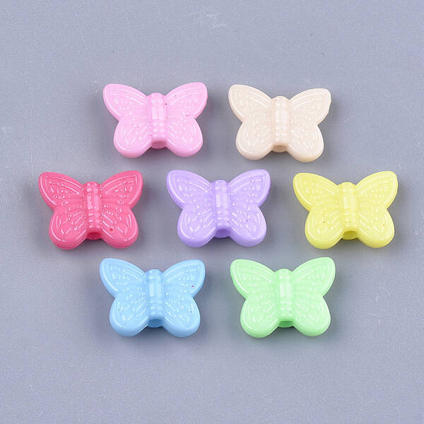 Opaque Solid Color Acrylic Beads