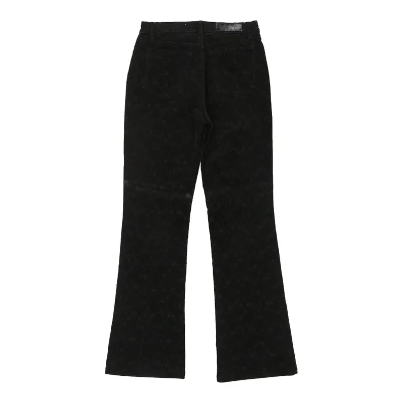 Krizia Embroidered Jeans - 29W UK 8 Black Cotton | Size: UK 8