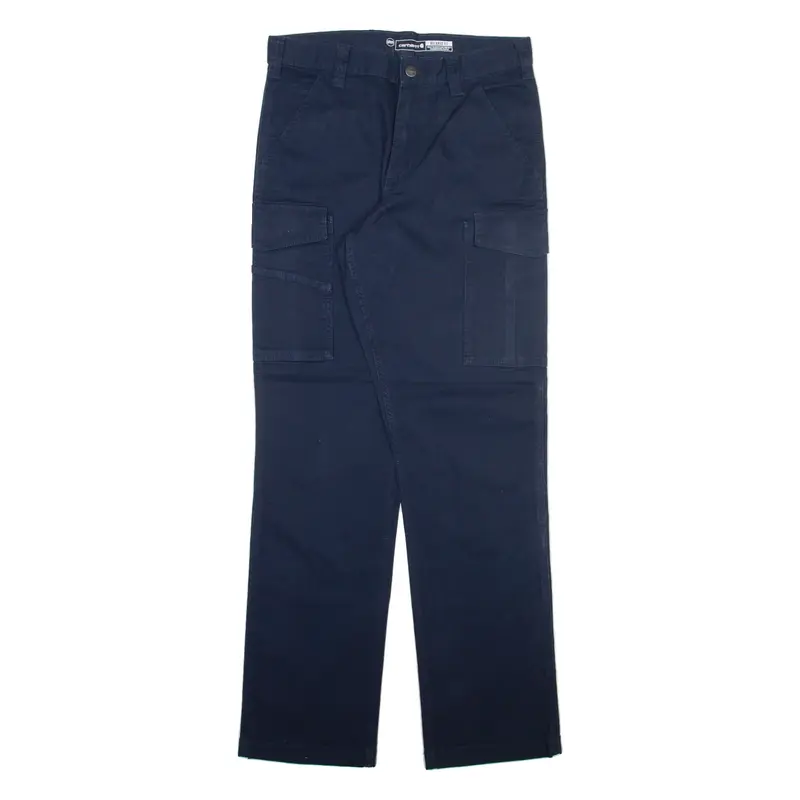 CARHARTT Cargo Mens Trousers Blue Relaxed Straight W31 L32