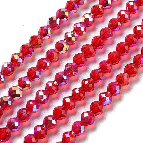 Electroplate Glass Beads Strands