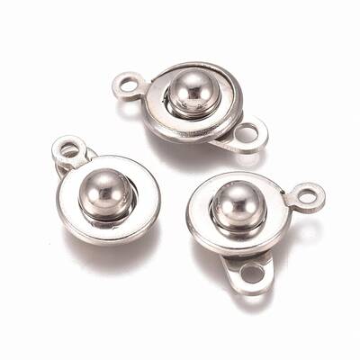 Tarnish Resistant 201 Stainless Steel Snap Clasps