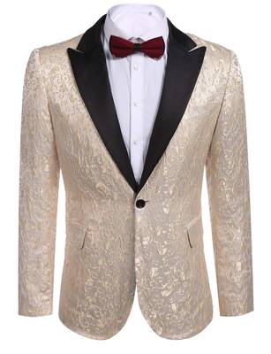 Floral Party Tuxedo (US Only), Golden / XXXL
