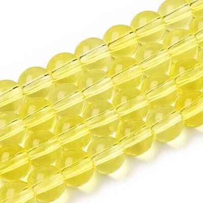 Transparent Glass Beads Strands