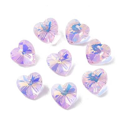 Electroplate Glass Charms