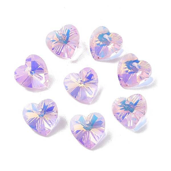 Electroplate Glass Charms