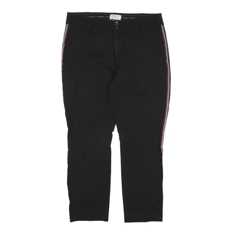 ANTHROPOLOGIE Trousers Black Slim Straight Womens W30 L25