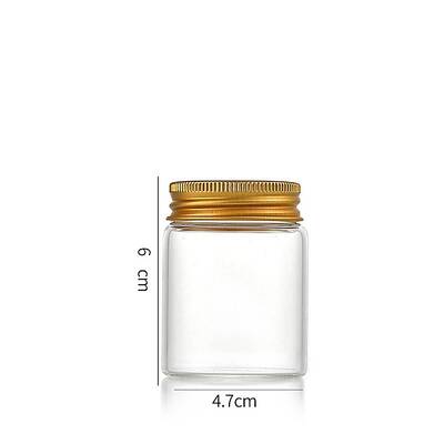 Column Glass Screw Top Bead Storage Tubes