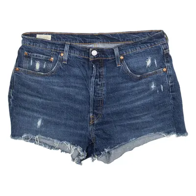 LEVI'S 501 Womens Denim Shorts Blue XL W36