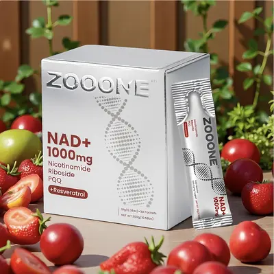 [Save More] ZOOONE NAD+ Berry Flavor Drink Mix 1000mg for Skin Aging Energy & Focus Support 30 Pack US Healthcare Beverage wi...