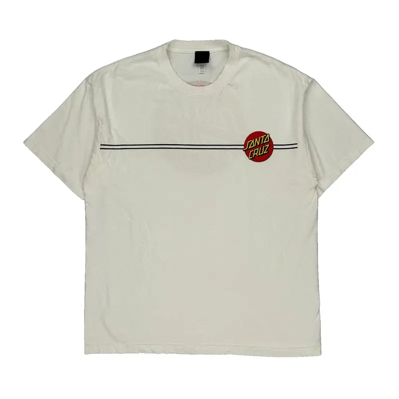 Santa Cruz Graphic T-Shirt - XL White Cotton